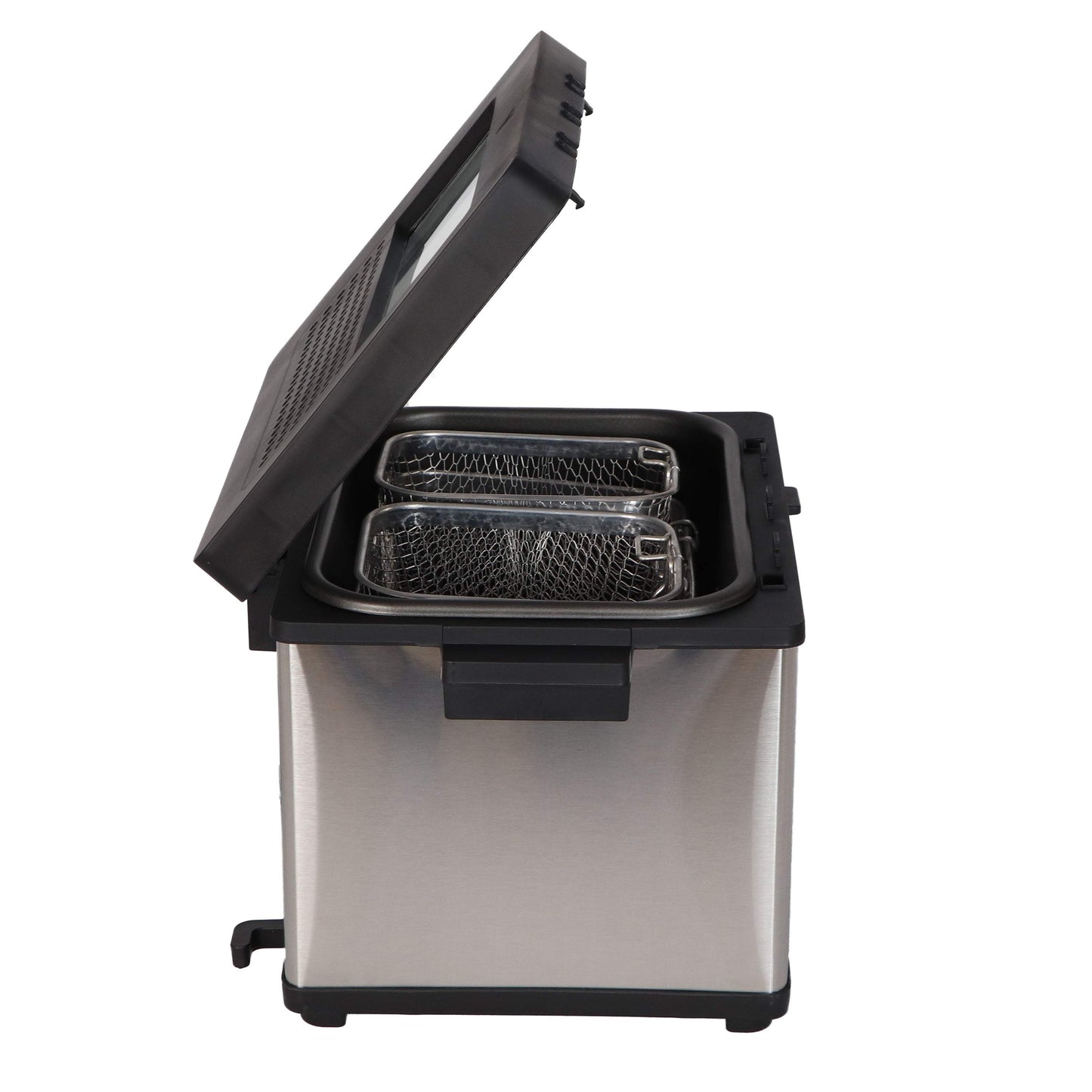 Silvercrest Deep fryer 4L 3 basket gray/Black color 2000W قلاية زيت من سيلفر كرست صناعة ألمانية مع ثلاث سلات بسعة 4 لتر وقوة 2000 واط - رمادي وأسود Silvercrest Deep fryer 4L 3 basket gray/Black color 2000W قلاية زيت من سيلفر كرست صناعة ألمانية مع ثلاث سلات بسعة 4 لتر وقوة 2000 واط - رمادي وأسود